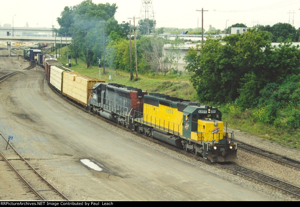 Eastbound manifest snakes out of the yard